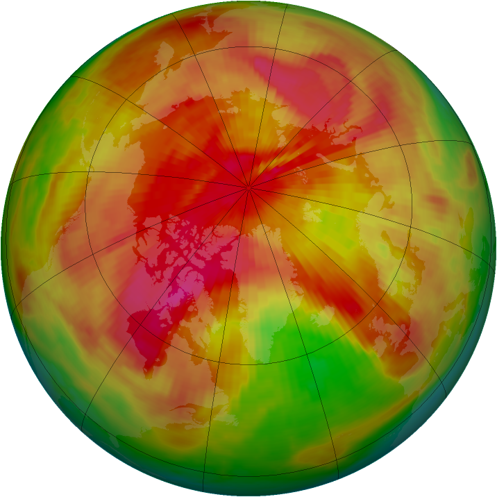 Arctic ozone map for 28 March 1979